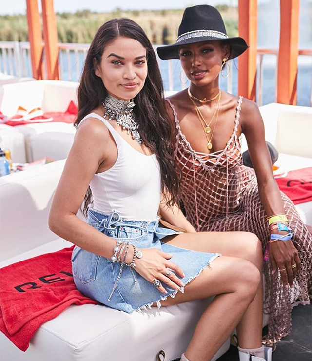 Shanina Shaik and Jasmine Tookes